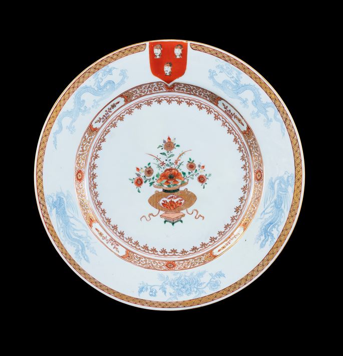 Chinese Armorial Charger, arms of Fazakerley | MasterArt